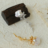 Rose Baroque Pearl Brooches - floysun