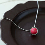 Rose Chalcedony Gemstone Pendant Necklace - floysun