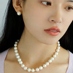 Round Baroque Pearls Beaded Necklace - floysun