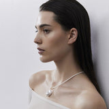Baroque Pearl Leather Necklace