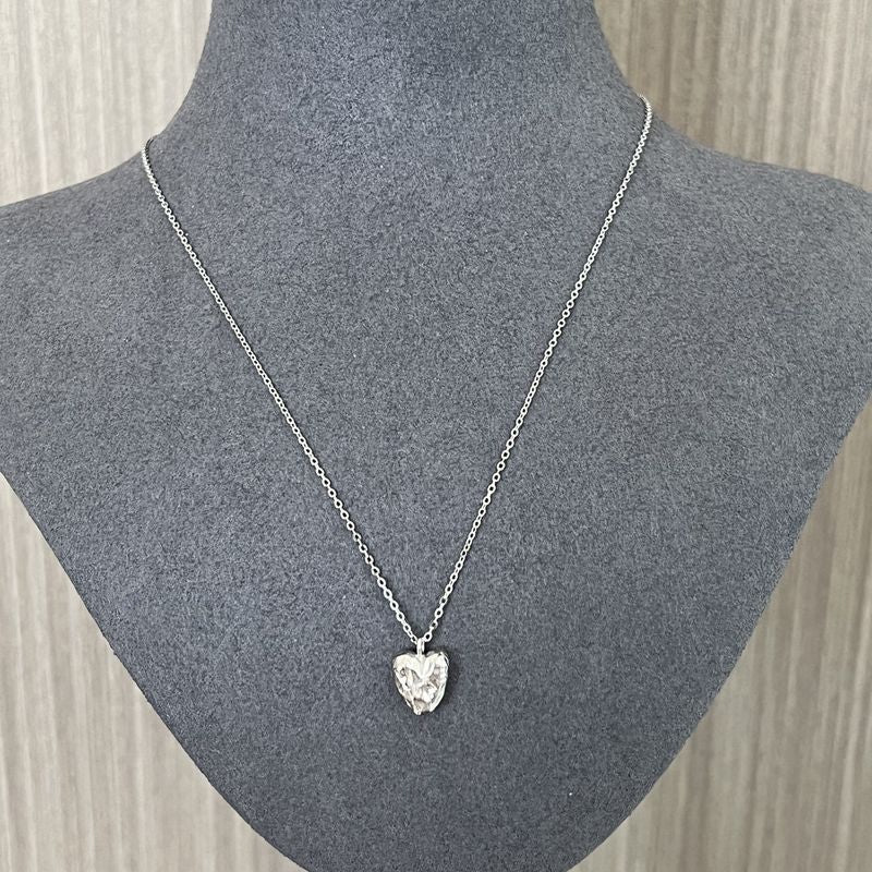 S925 Silver Irregular Small Love Pendant Necklace - floysun