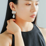 Sculptural Baroque Twisted Pattern Earrings - floysun