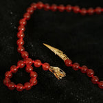 Serpentine Elegance Agate Beaded Necklace - floysun