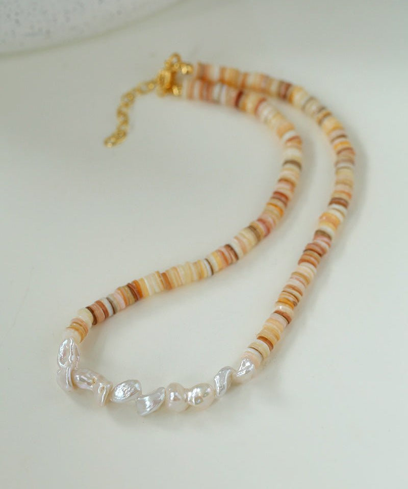 Shell Baroque pearl Necklaces - floysun