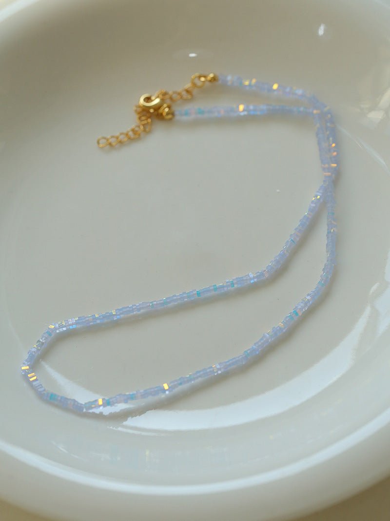 Shimmering Prism Sugar Crystal Necklace - floysun