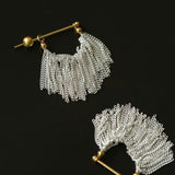 Shining Galaxy Waterfall Short Tassels For Earrings - floysun