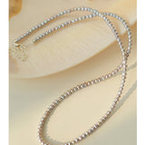 Silver Gray Mini Freshwater Pearl Necklace - floysun