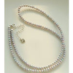 Silver Gray Mini Freshwater Pearl Necklace - floysun