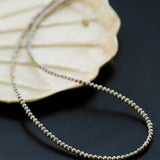 Silver Gray Mini Freshwater Pearl Necklace - floysun