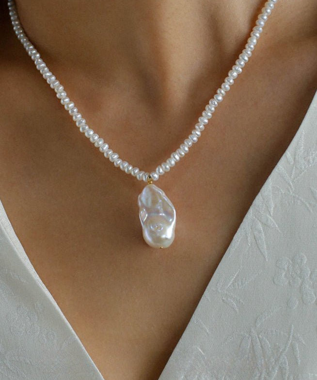 Simple Baroque Pearl Necklaces - floysun