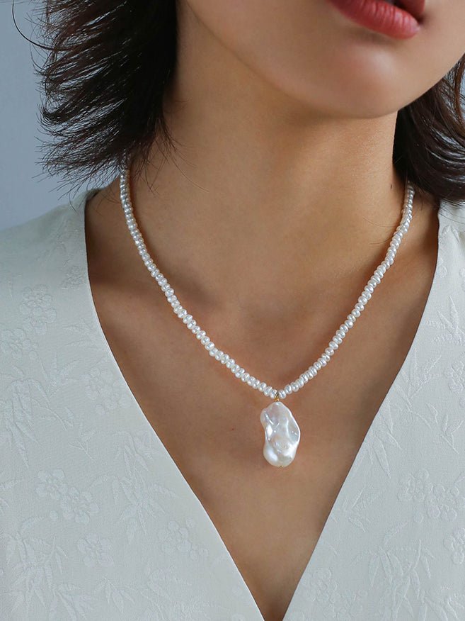 Simple Baroque Pearl Necklaces - floysun