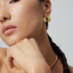 Simple C - shaped Hoop Earrings - floysun