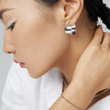 Simple C - shaped Hoop Earrings - floysun