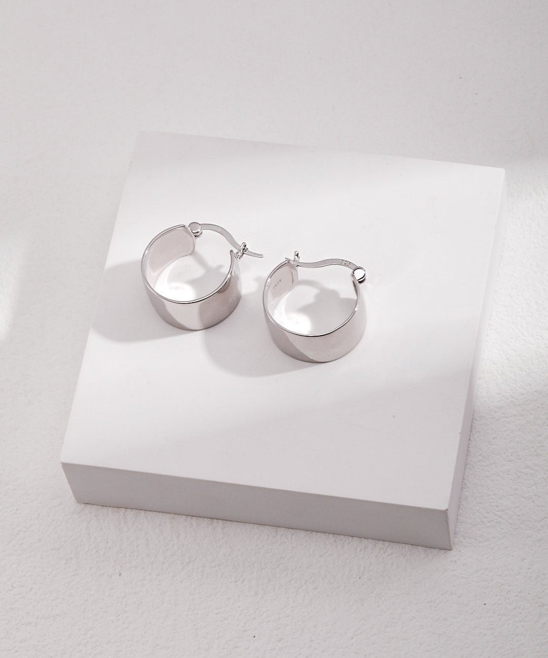 Simple C - shaped Hoop Earrings - floysun