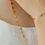 Simple Cross Bracelet Gold Silver - floysun