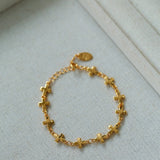 Simple Cross Bracelet Gold Silver - floysun