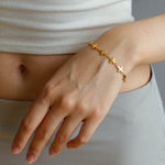 Simple Cross Bracelet Gold Silver - floysun