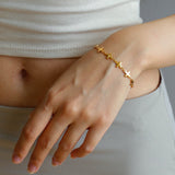 Simple Cross Bracelet Gold Silver - floysun