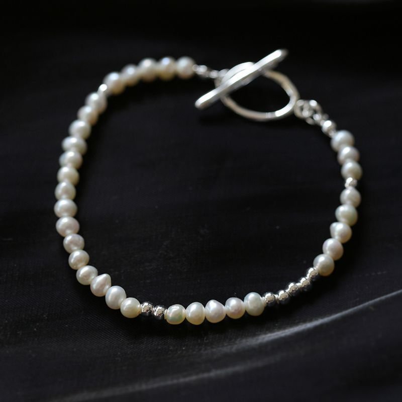 Simple Elegant Ot Pearl Silver Bracelet - floysun