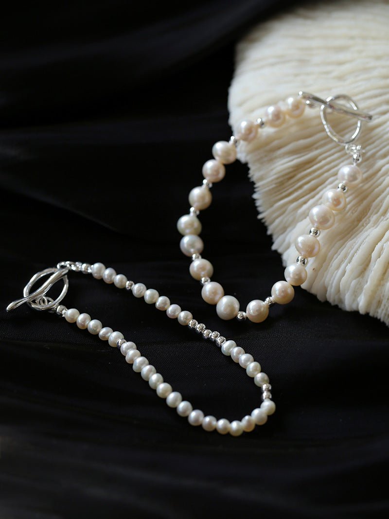 Simple Elegant Ot Pearl Silver Bracelet - floysun