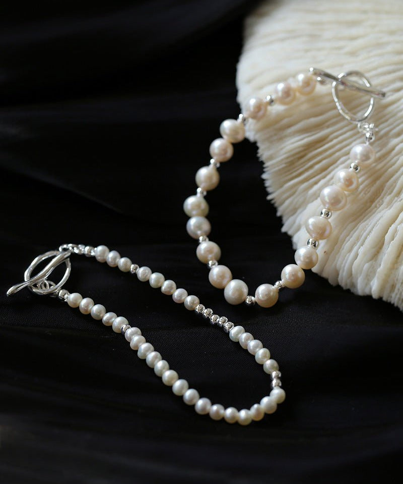 Simple Elegant Ot Pearl Silver Bracelet - floysun