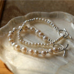 Simple Elegant Ot Pearl Silver Bracelet - floysun