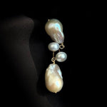 Simple Freshwater Baroque Pearl Drop Earrings - floysun