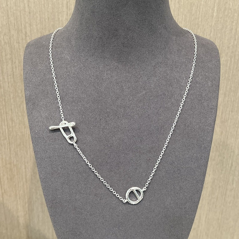 Simple Geometric Long Chain Necklace - floysun