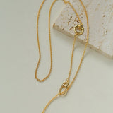 Simple Geometric Long Chain Necklace - floysun