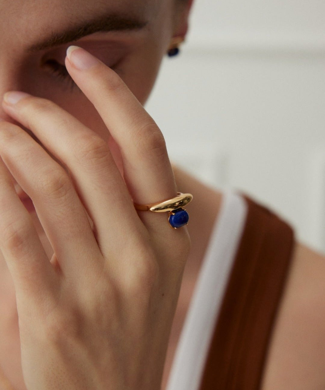 Simple Lapis Lazuli Ring - floysun