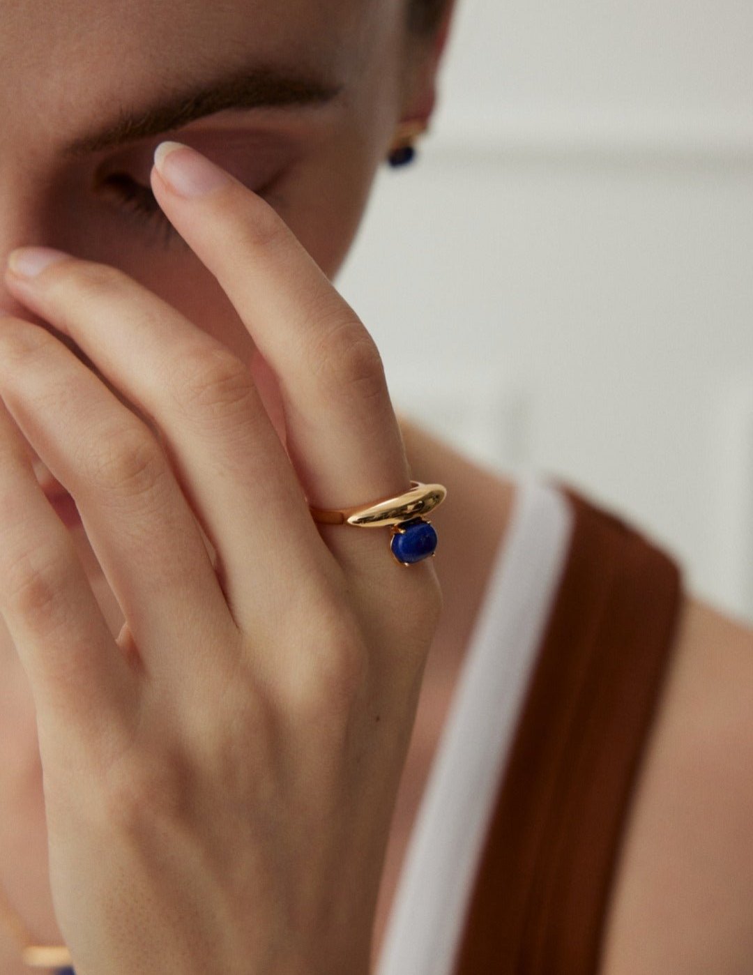 Simple Lapis Lazuli Ring - floysun