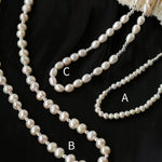 Simple Mini Pearl Silver Bead Necklace - floysun