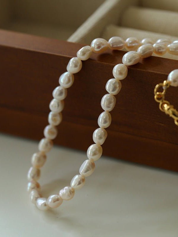 Simple Natural Pearl Necklace - floysun