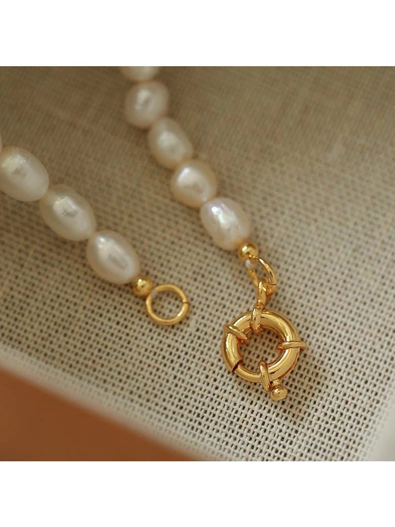 Simple Natural Pearl Necklace - floysun