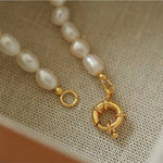 Simple Natural Pearl Necklace - floysun