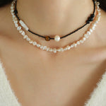 Simple Special - shaped Baroque Pearl Necklace - floysun