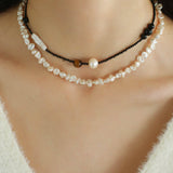 Simple Special - shaped Baroque Pearl Necklace - floysun