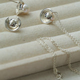 Simple Spiral Pearl Pendant Chain Necklace - floysun