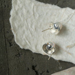 Simple Spiral Pearl Stud Earrings - floysun