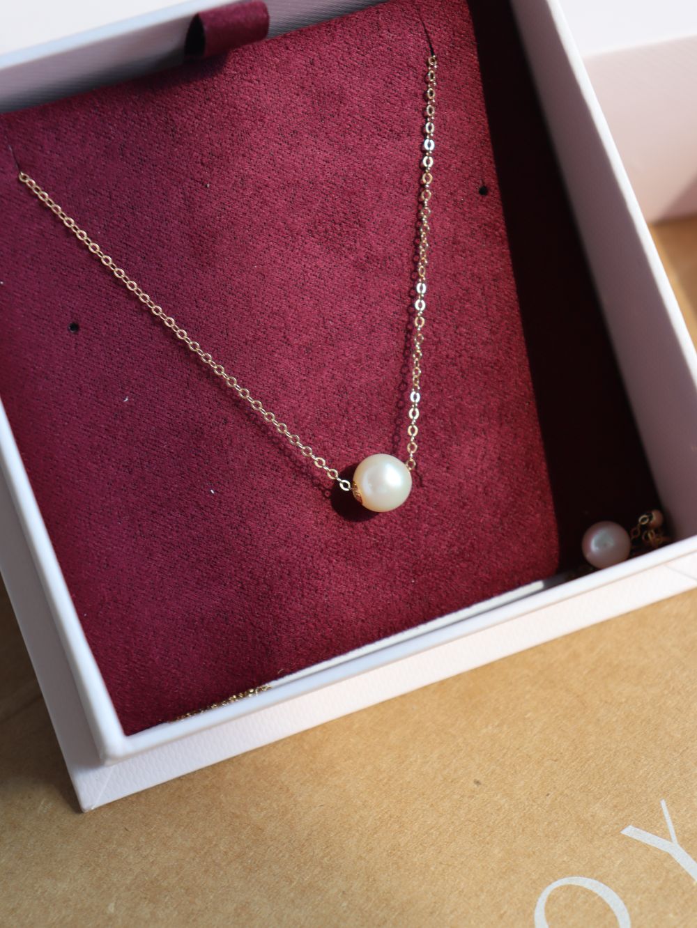 Single Round Pearl Pendant Necklace - floysun