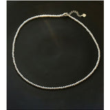 Single White Mini Freshwater Pearl Necklace - floysun