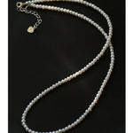 Single White Mini Freshwater Pearl Necklace - floysun