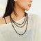 Size Gradual Change Red Agate Black Agate Long Necklace - floysun