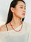 Size Gradual Change Red Agate Black Agate Short Necklace - floysun