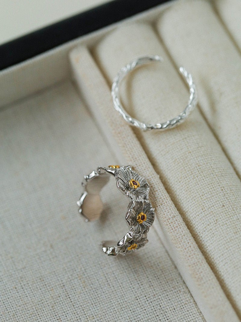 Small Daisy Adjustable Ring Sets (Not Sold Individually) - floysun