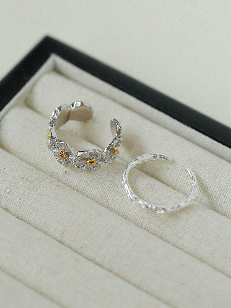 Small Daisy Adjustable Ring Sets (Not Sold Individually) - floysun