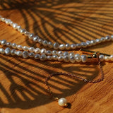 Small Steamed Bun Pearl OT Buckle Necklace - floysun