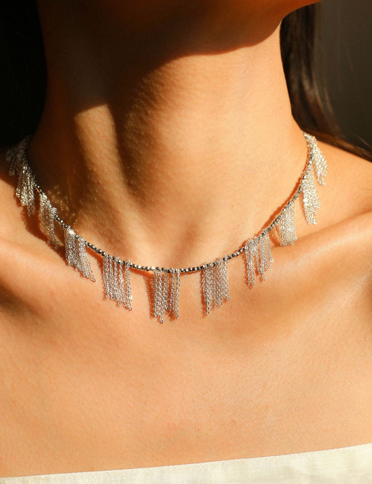 Sparkling Disco Tassel Necklace - floysun