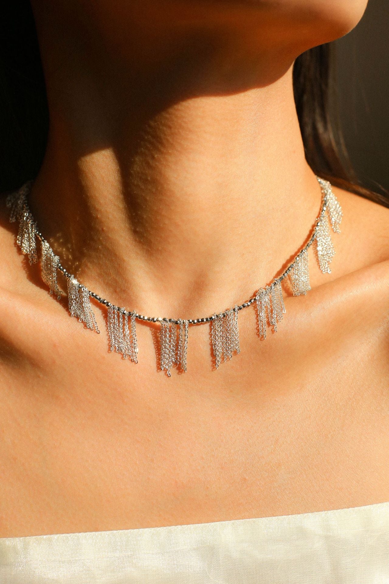 Sparkling Disco Tassel Necklace - floysun