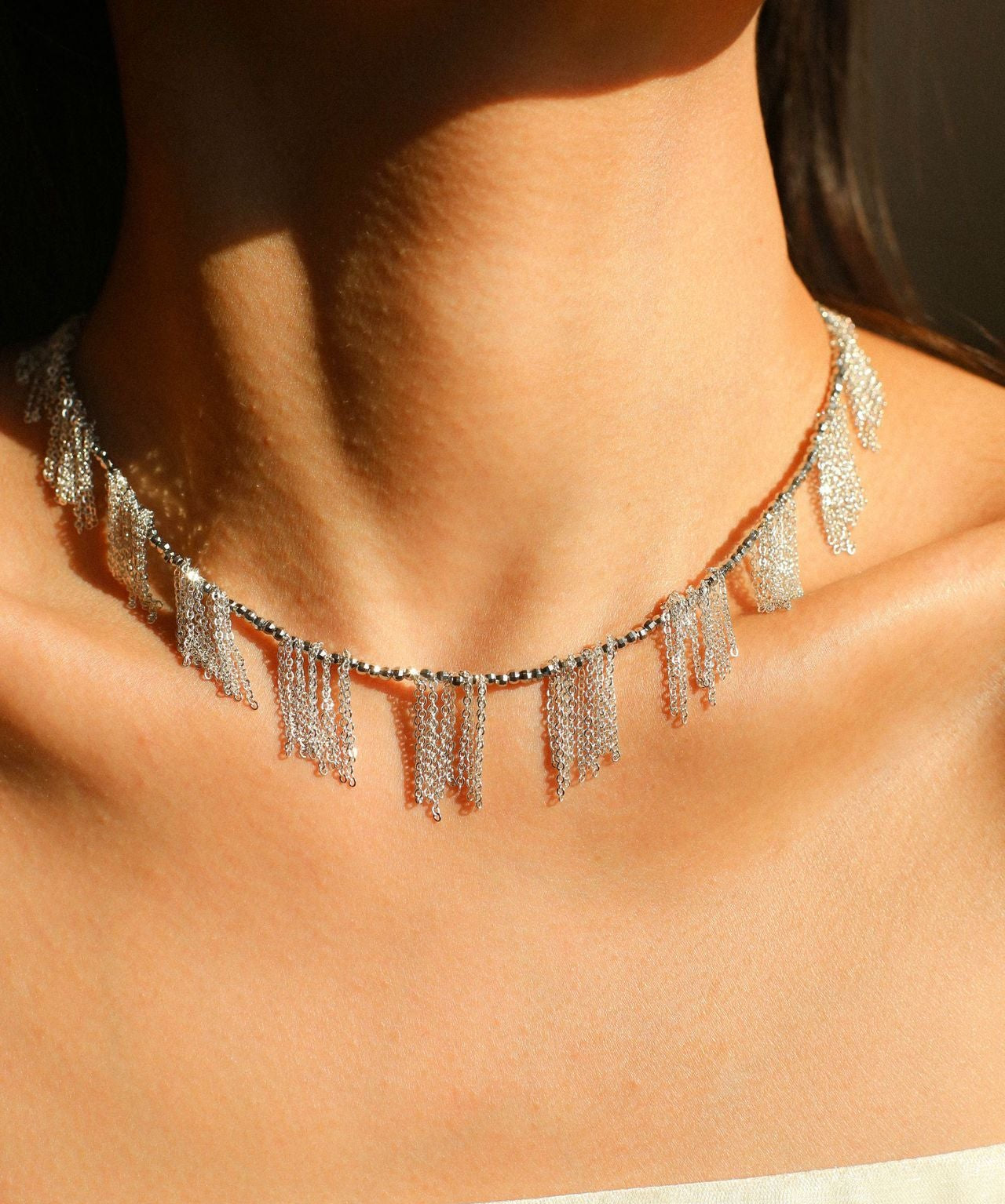 Sparkling Disco Tassel Necklace - floysun